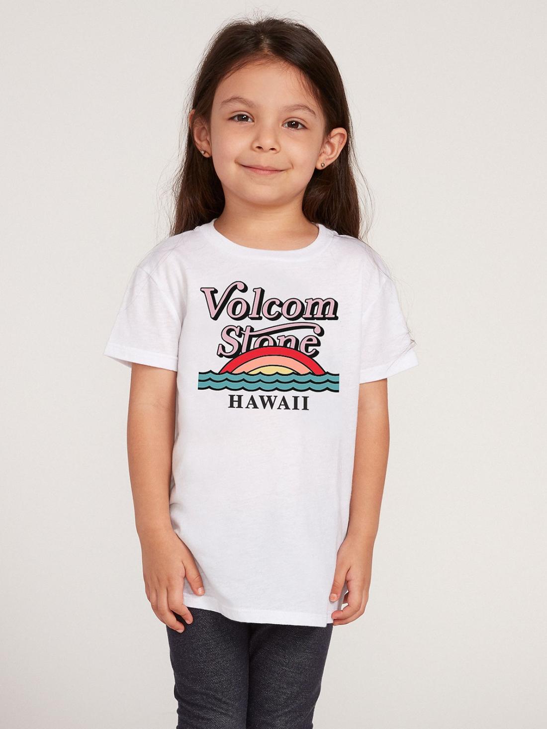 Little Girls Wav-Ello Tee - White WHITE | Girls VOLCOM T-Shirts & Tanks